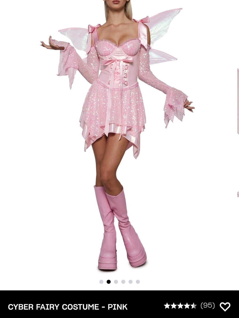 DOLLS KILL White Fairy, Bridal, Princess Inspires Dress.